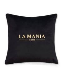 La Mania welurowa poduszka Black & Gold 50x50 cm czarno-złota