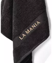 La Mania ręcznik łazienkowy PREMIUM czarny 70x140 cm