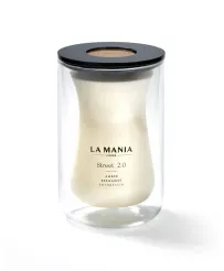 La Mania świeca sojowa Street 2.0 szklana XL 1150 g - wanilia, bergamotka, cytrusy, bursztyn