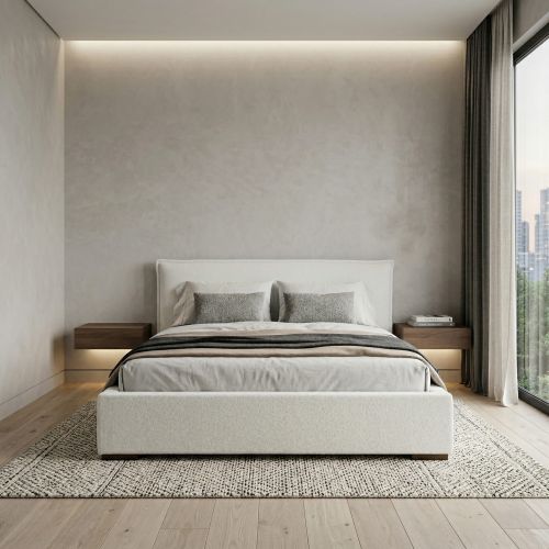 [OUTLET] Łóżko tapicerowane 180x200 NEVADA Quelle 01 z pojemnikiem i stelażem