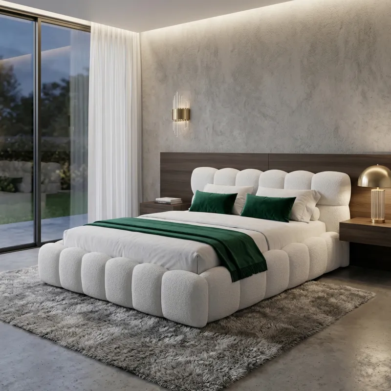 Łóżko tapicerowane 140x200 BOSTON SLIM