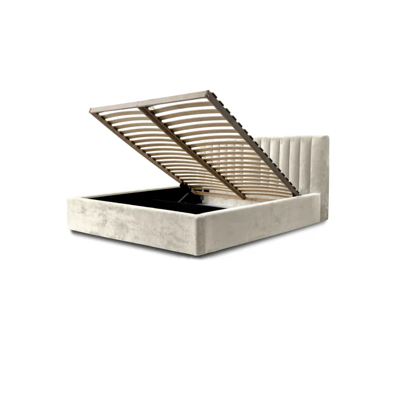 Łóżko tapicerowane kremowe 120x200 VEGAS Center