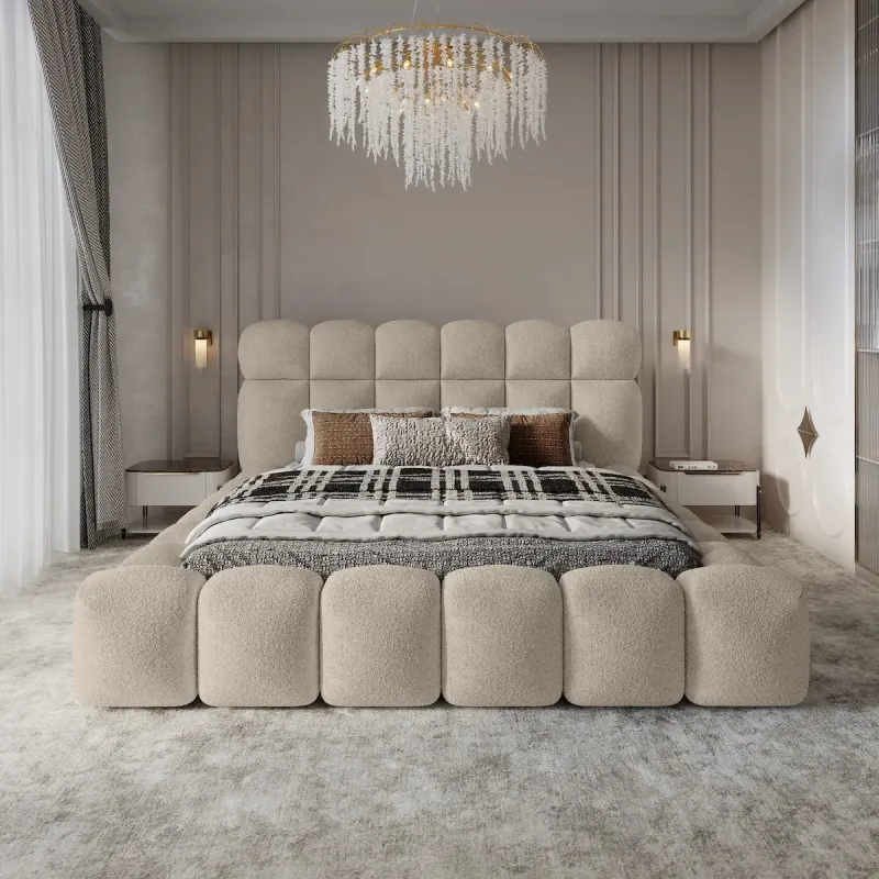 Łóżko tapicerowane 140x200 DENVER Quelle 06 z pojemnikiem i stelażem Polska produkcja