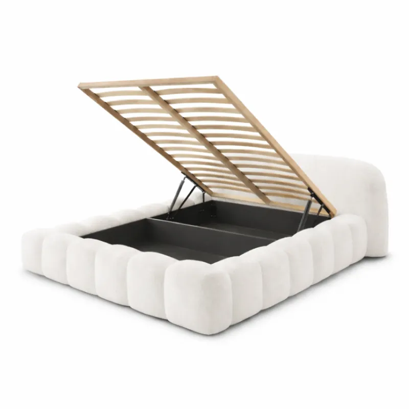 Łóżko tapicerowane beżowe 180x200 ORLANDO