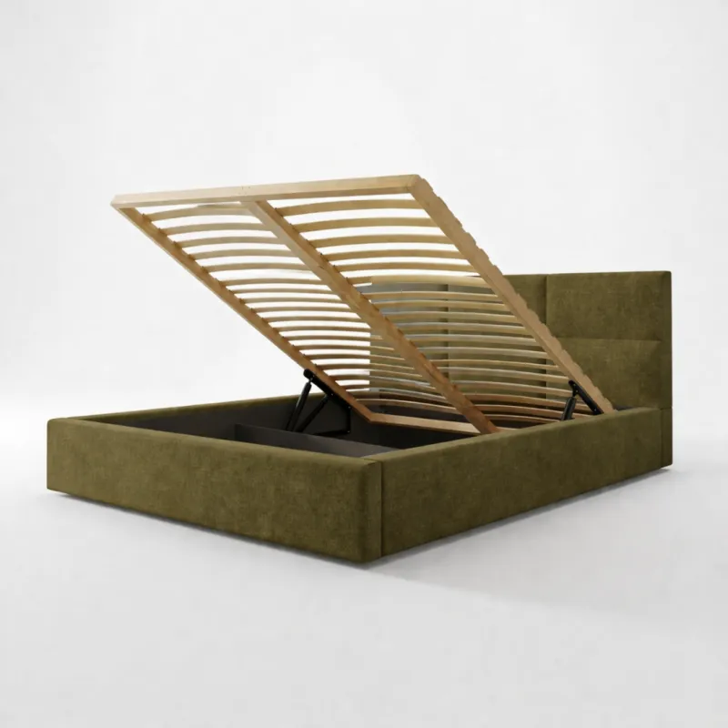 Łóżko tapicerowane 160x200 Macau Moss PORTO