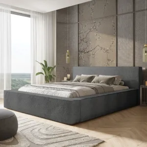 [OUTLET] Łóżko tapicerowane 180x200 ALMA Quelle 92 ze stelażem i pojemnikiem