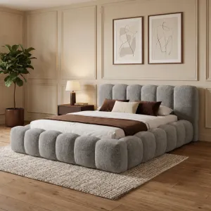 [OUTLET] Łóżko tapicerowane 180x200 DALLAS Leo 13 ze stelażem i pojemnikiem polska produkcja 