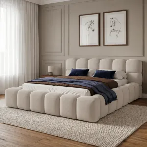 [OUTLET] Łóżko tapicerowane 180x200 BOSTON Jasmine 21 Polska produkcja