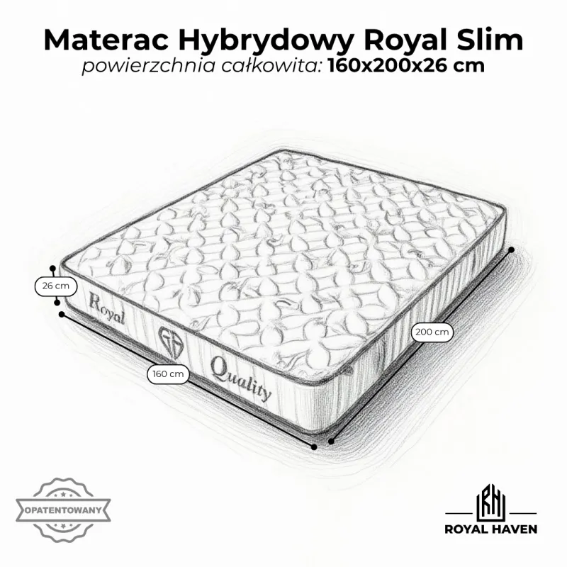 Materac Hybrydowy 160x200