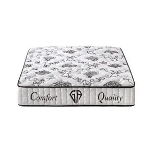 Materac Hybrydowy 180x200 H3 Średnio Twardy Kieszeniowy 7 stref Biały GA COMFORT 26 cm
