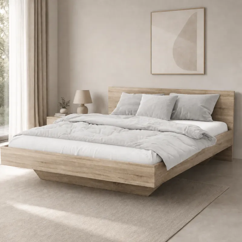 Łóżko lewitujące 160x200 dąb sonoma RIBO