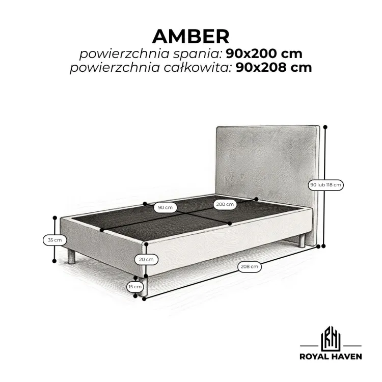 Łóżko tapicerowane hotelowe 90x200 AMBER.jpg