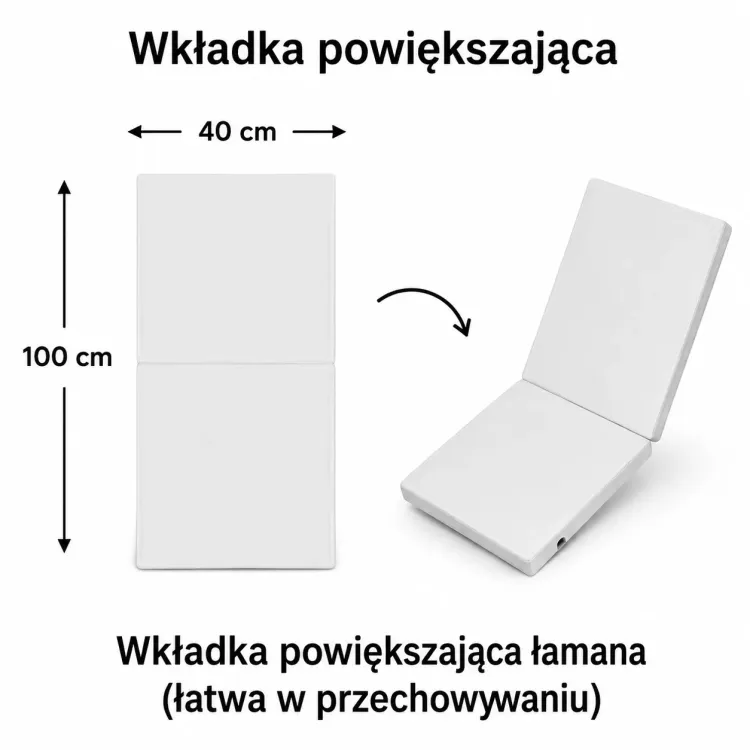 Okrągły stół rozkładany FENTI 100-180 cm Biały / Czarna ryflowana podstawa Polska produkcja