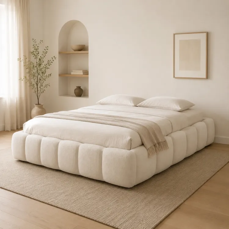 Łóżko tapicerowane bez wezgłowia 160x200 BOX BOSTON SLIM