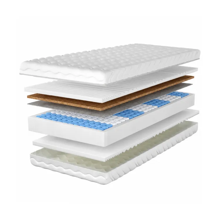 Materac Kieszeniowy 90x200 H4/H5 Twardy LUNA 7 stref Biały 21cm