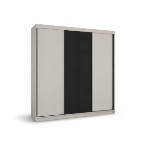 Szafa Przesuwna MONAKO Black 200 cm Biała