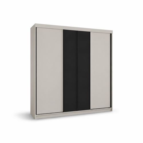Szafa Przesuwna MONAKO Black 200 cm Biała
