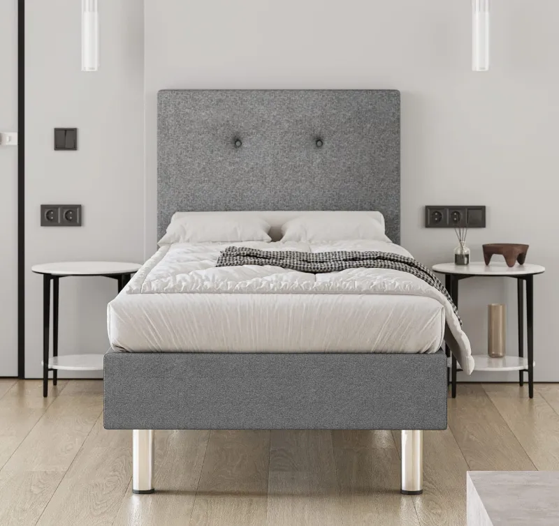 Łóżko tapicerowane hotelowe 90x200 AMBER SLIM