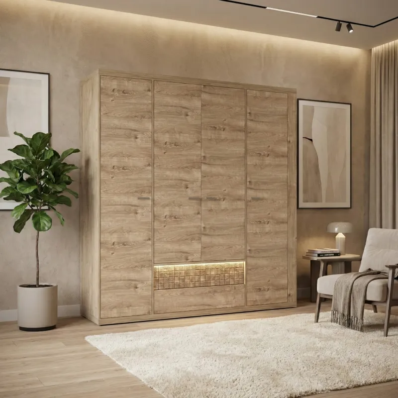 Szafa 4-drzwiowa dąb ribbeck MARIVA