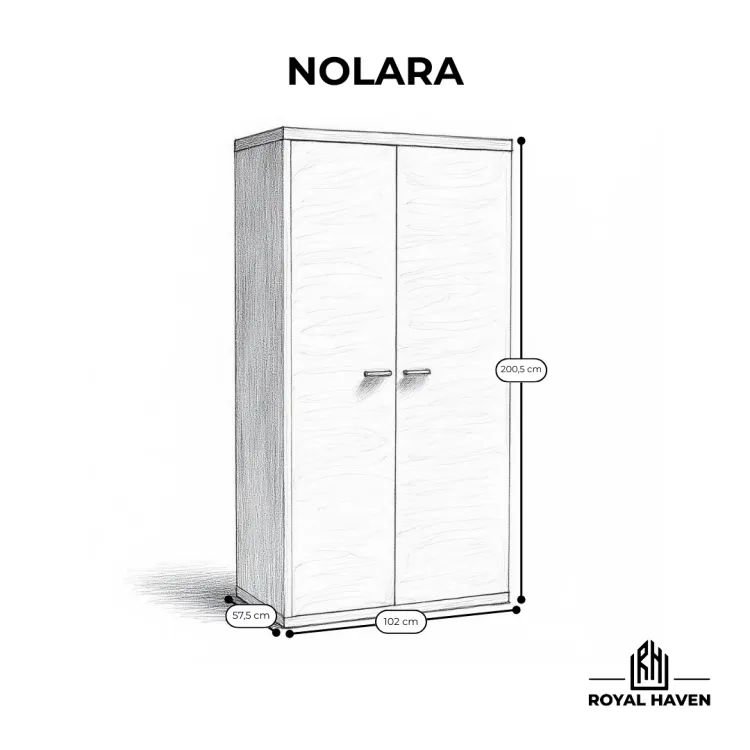 Szafa dwudrzwiowa NOLARA