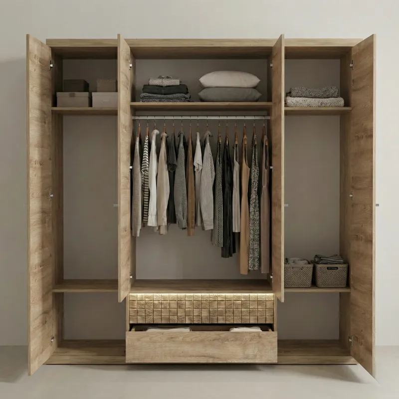 Szafa 4-drzwiowa dąb ribbeck MARIVA