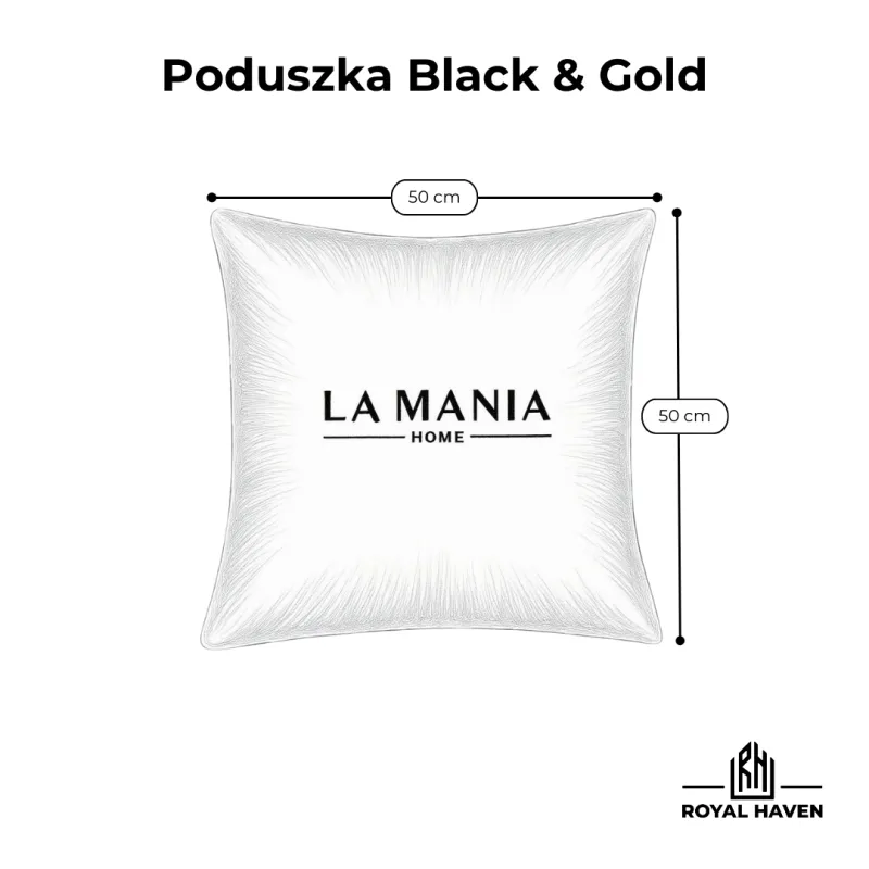 Poduszka Black &amp; Gold - LA MANIA