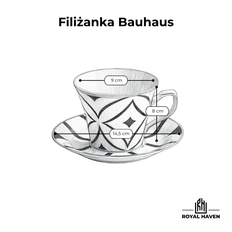 Filiżanka Bauhaus - LA MANIA
