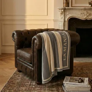 Koc Lari Stripes Grey - LA MANIA