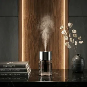 Bezprzewodowy dyfuzor zapachowy  nawilżacz powietrza HAVEN AURA + olejek 120ml