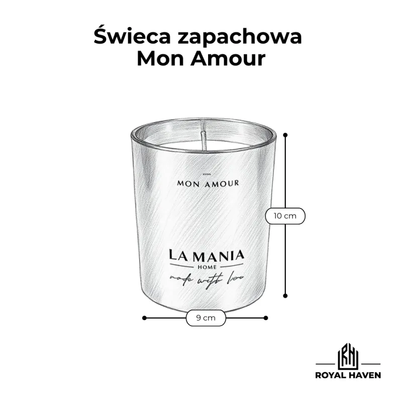 Świeca zapachowa Mon Amour - LA MANIA