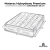 Materac Hybrydowy 200x200H3 GA PREMIUM Biały