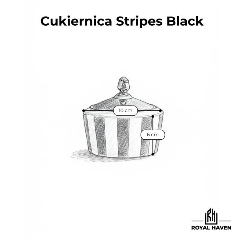 Cukiernica Stripes Black - LA MANIA