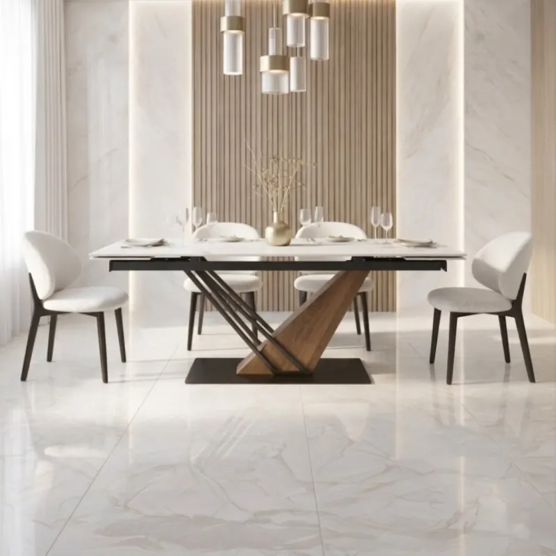 Nowoczesny stół rozkładany prostokątny MARBLIS