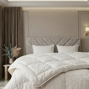 Kołdra bawełniana całoroczna 180x200 - 100% naturalna, antyalergiczna, oddychająca