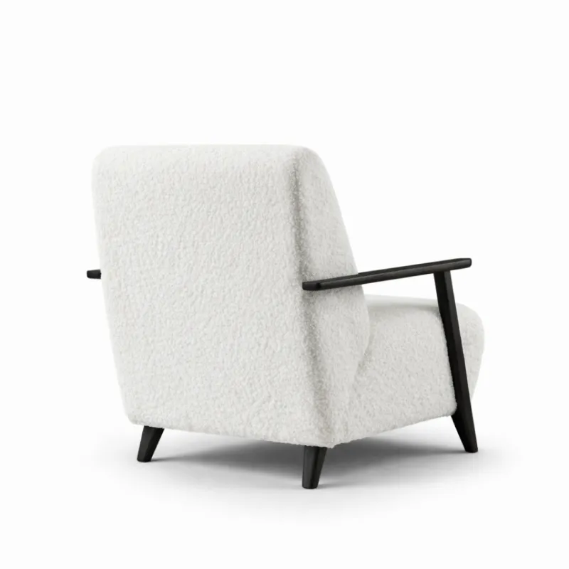 Fotel MIO biały boucle